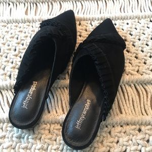 Jeffrey Campbell Black Suede Mule